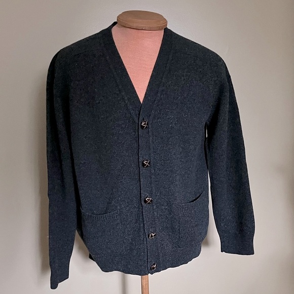 L.L. Bean Men's Dark Gray Cardigan Sweater